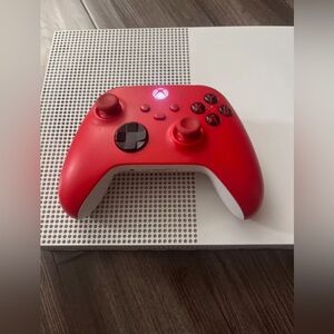 Microsoft Xbox One S 500GB Console- with Xbox x/s controller(red)